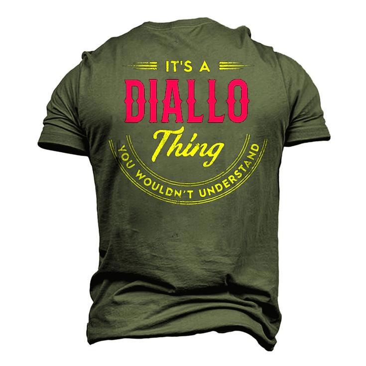 Its A Diallo Thing You Wouldnt Understand Shirt Personalized NameShirt Shirts With Name Printed Diallo Men's 3D T-shirt Back Print