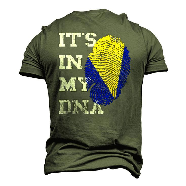 Its In My Dna Bosnia Herzegovina Genetik Bosnian Roots Men's 3D T-Shirt Back Print
