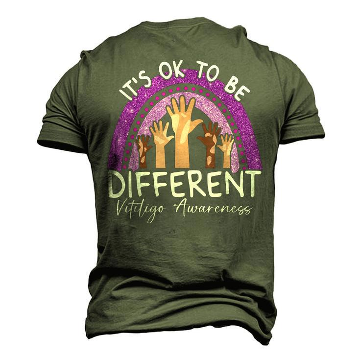 Its Ok To Be Different Vitiligo Awareness Men's 3D T-shirt Back Print