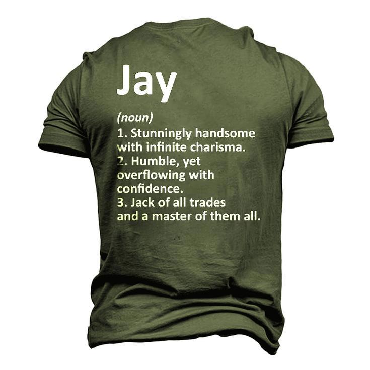 Jay Definition Personalized Name Birthday Idea Men's 3D T-Shirt Back Print