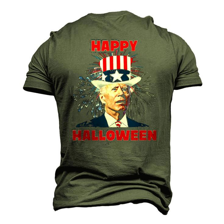 Joe Biden Happy Halloween For Fourth Of July Men's 3D T-Shirt Back Print