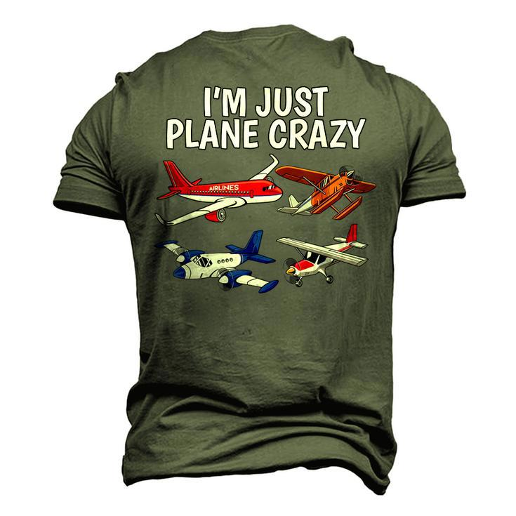 Im Just Plane Crazy - Aviation For Aircraft Pilots Men's 3D T-shirt Back Print
