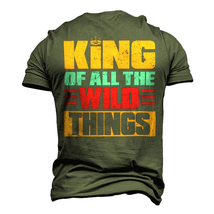 King Of All The Wild Things Father Of Boys & Girls Men's 3D Print Graphic Crewneck Short Sleeve T-shirt