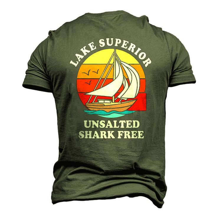 Lake Superior Unsalted Shark Free Men's 3D T-Shirt Back Print