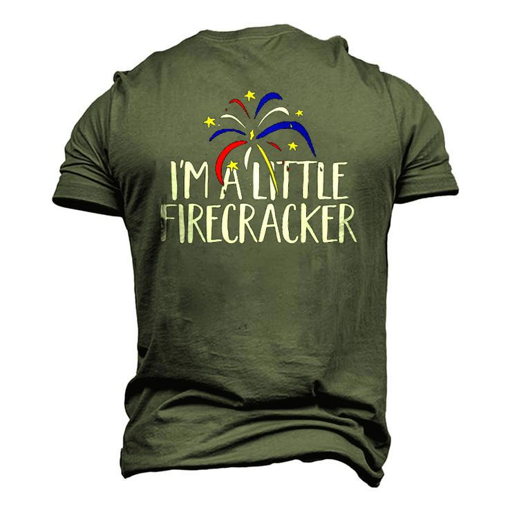 Im A Little Firecracker Patriotic 4Th Of July American Men's 3D T-Shirt Back Print