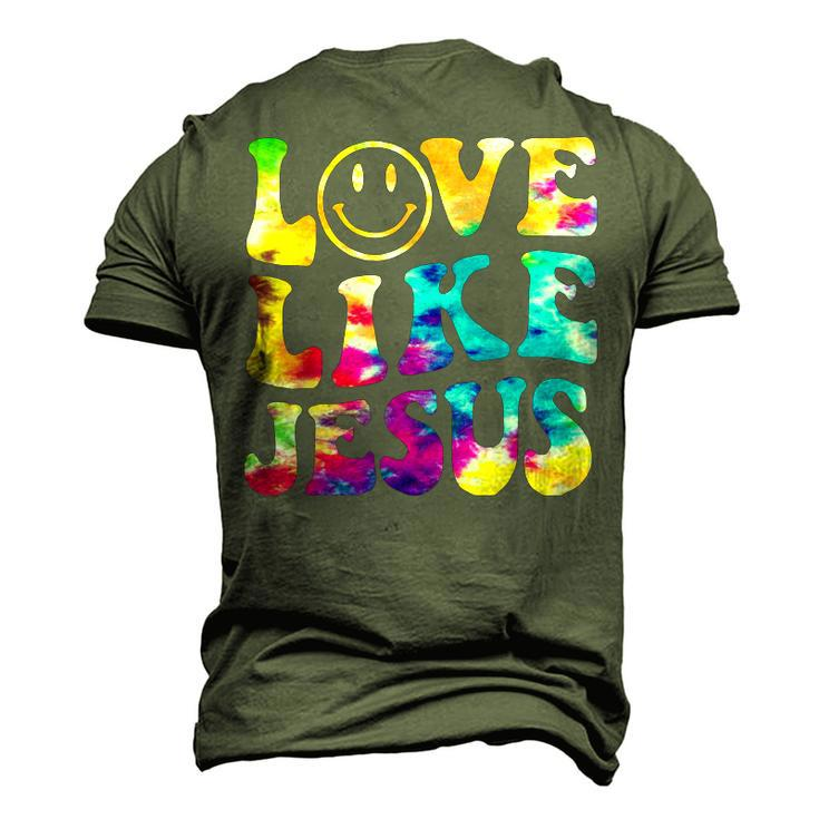 Love Like Jesus Tie Dye Faith Christian Jesus Men Women Kid Men's 3D T-shirt Back Print