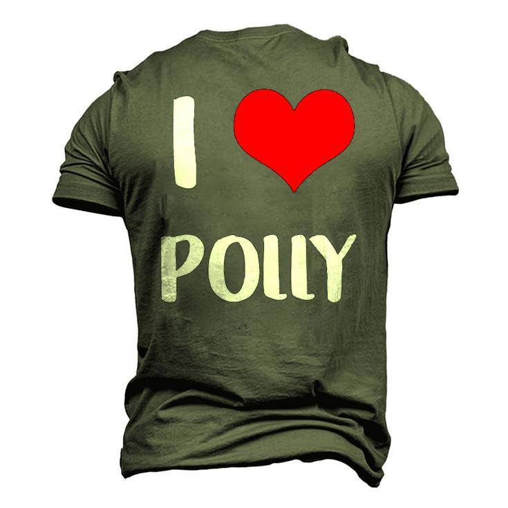I Love Polly Guy Heart Anniversary 6 Happy Valentines Day Men's 3D T-Shirt Back Print