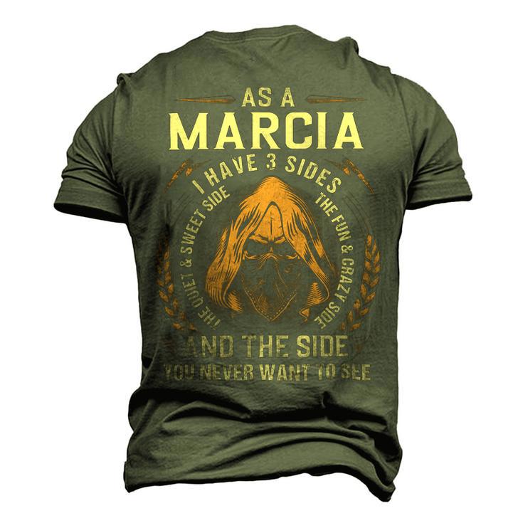 Marcia Name Shirt Marcia Family Name V2 Men's 3D Print Graphic Crewneck Short Sleeve T-shirt