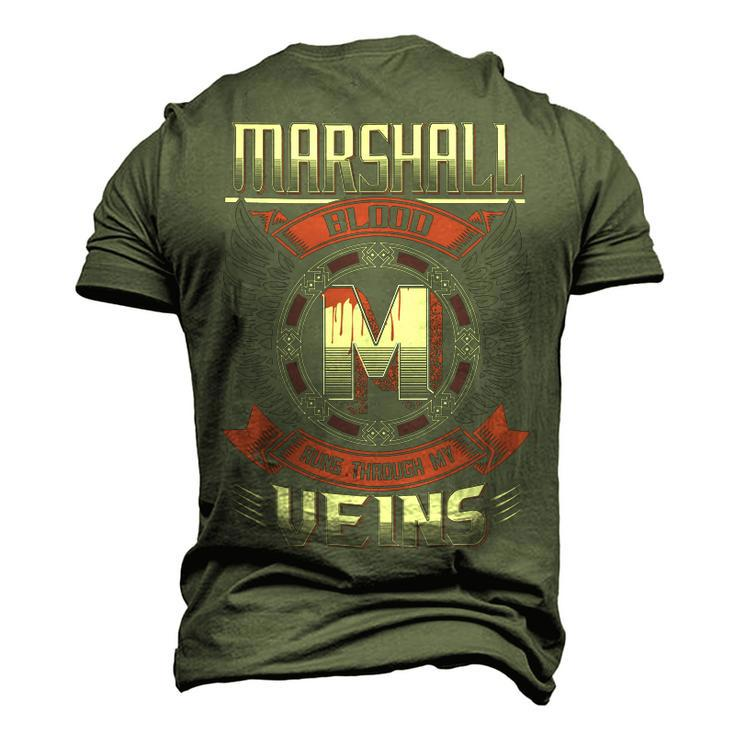 Marshall Blood Run Through My Veins Name V3 Men's 3D T-shirt Back Print