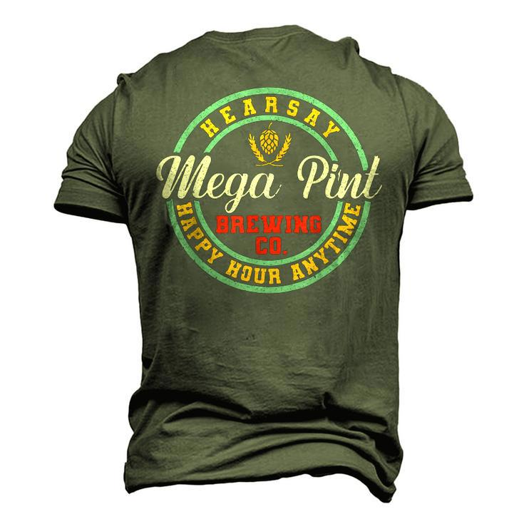 A Mega Pint Brewing Co Hearsay Happy Hour Anytime Men's 3D T-Shirt Back Print