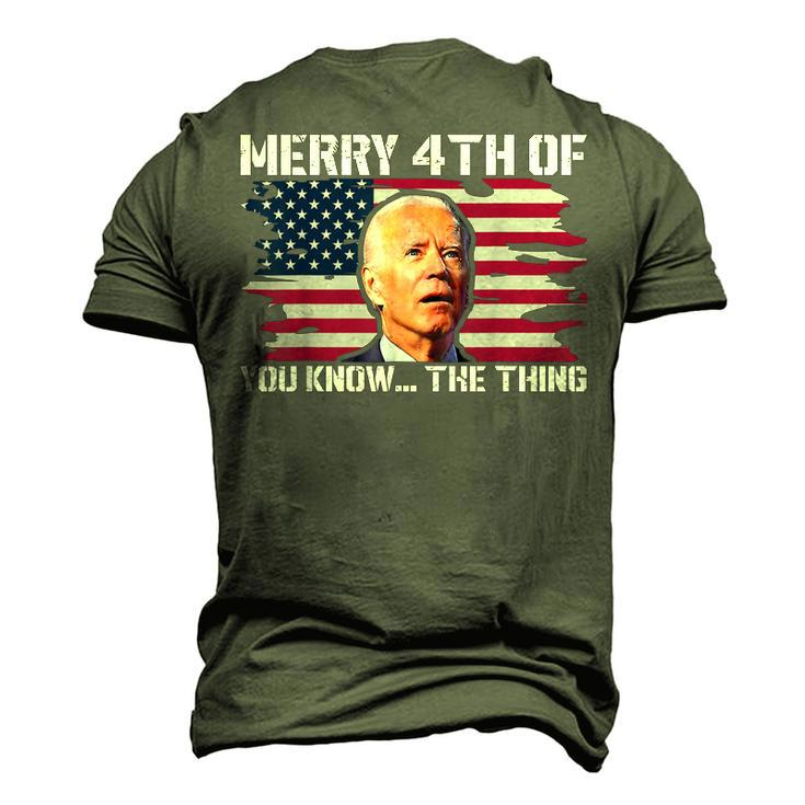 Merry 4Th Of You KnowThe Thing Happy 4Th Of July Memorial Men's 3D T-shirt Back Print