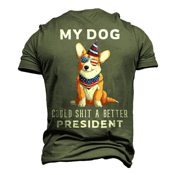 My Dog Could Shit A Better President Corgi Lover Anti Biden V3 Men's 3D Print Graphic Crewneck Short Sleeve T-shirt