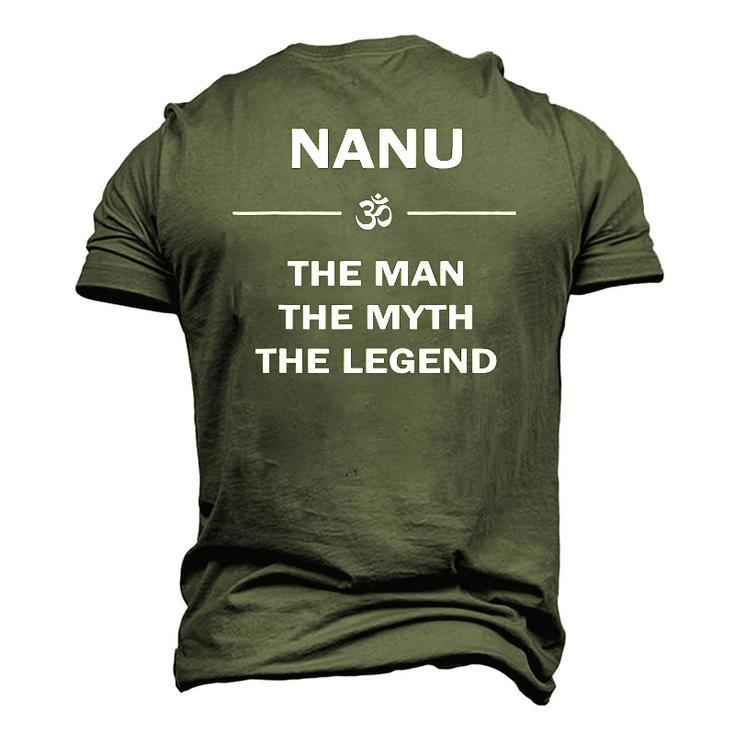 Nanu Grandfather For Fathers Day Men's 3D T-Shirt Back Print