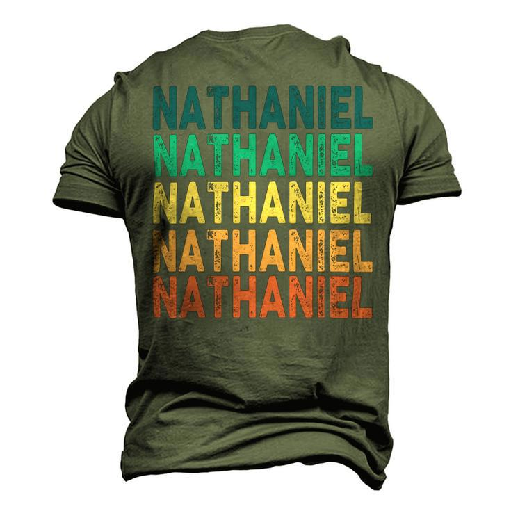 Nathaniel Name Shirt Nathaniel Family Name V2 Men's 3D Print Graphic Crewneck Short Sleeve T-shirt
