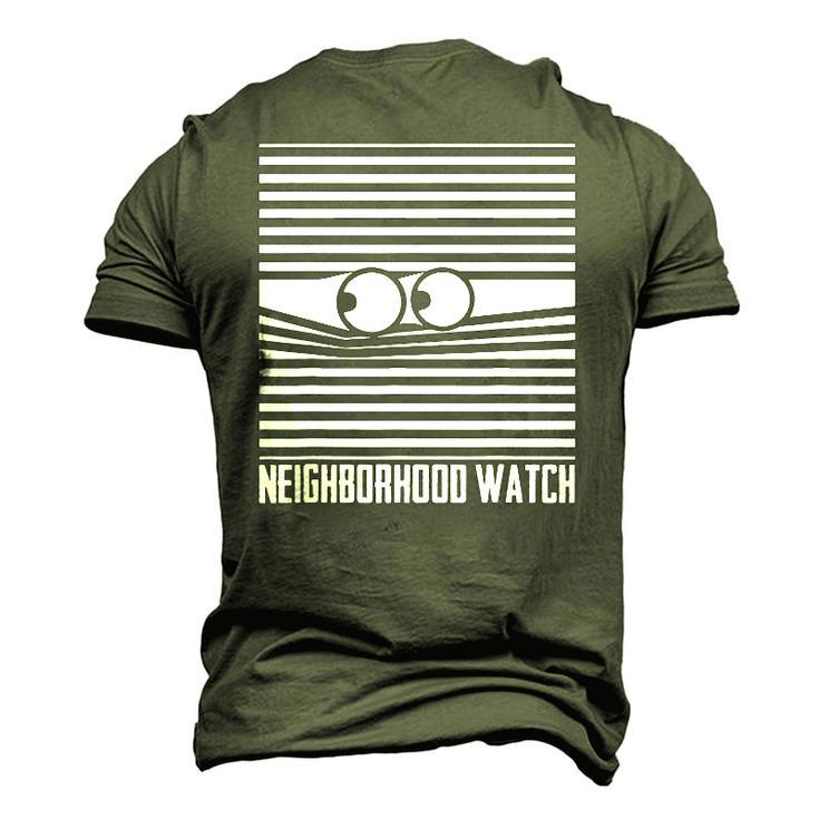 National Neighborhood Watch Homeowner Neighbor Community Men's 3D T-Shirt Back Print
