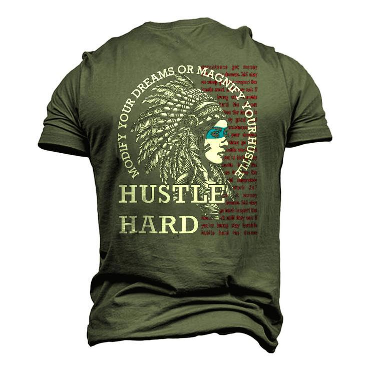 Native American Hustle Hard Urban Gang Ster Clothing Men's 3D T-Shirt Back Print