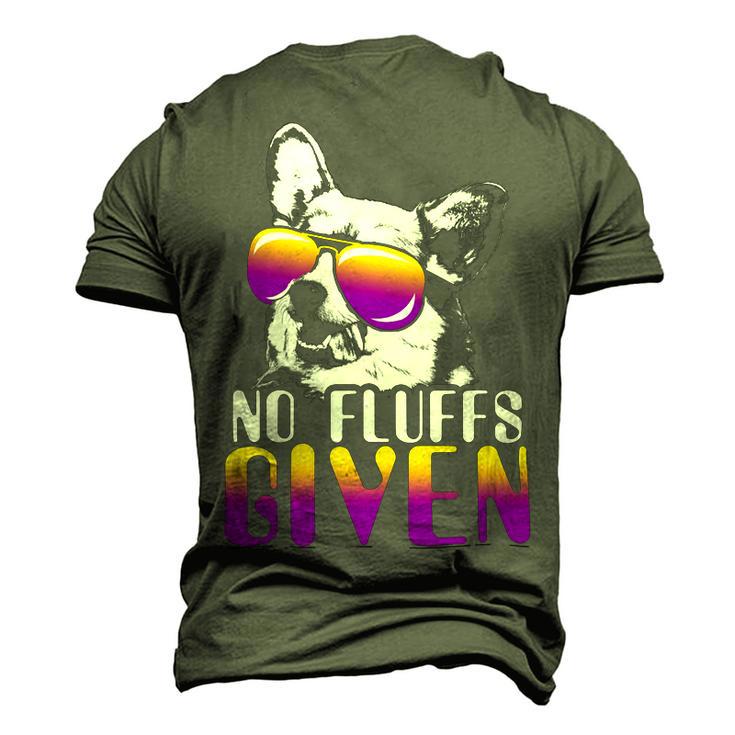 No Fluffs Given Corgi Sunglasses Pembroke Welsh Corgi Pwc Men's 3D Print Graphic Crewneck Short Sleeve T-shirt