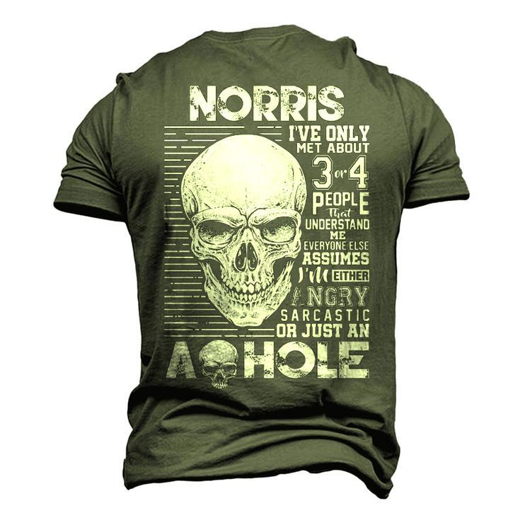 Norris Name Norris Ive Only Met About 3 Or 4 People Men's 3D T-shirt Back Print