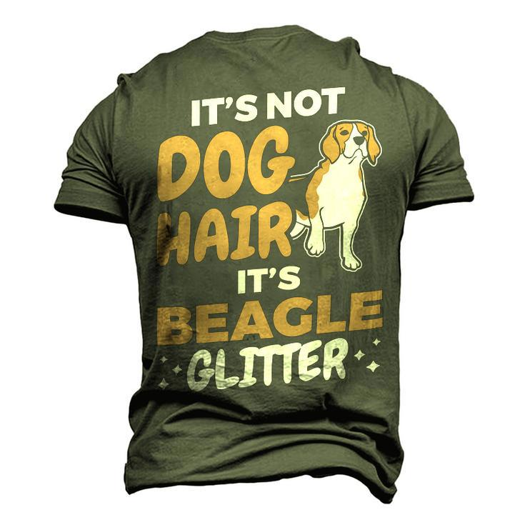Not Dog Hair Beagle Glitter Pet Owner Dog Lover Beagle 61 Beagle Dog Men's 3D T-shirt Back Print