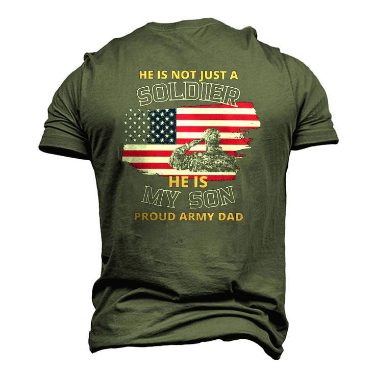 He Is Not Just A Soldier He Is My Son Men's 3D T-Shirt Back Print
