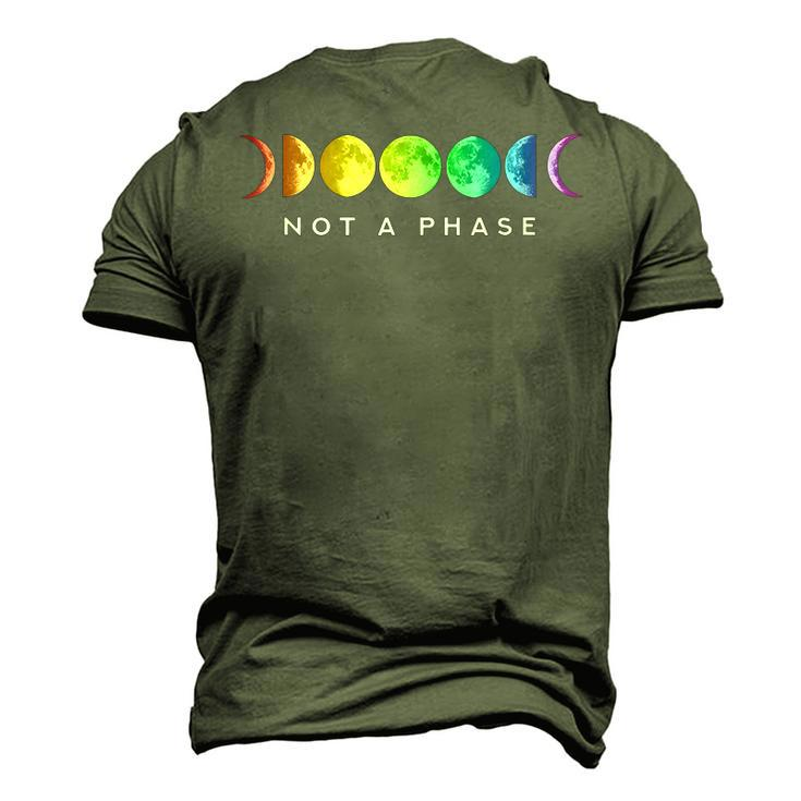 Not A Phase Moon Lgbt Gay Pride Men's 3D T-Shirt Back Print