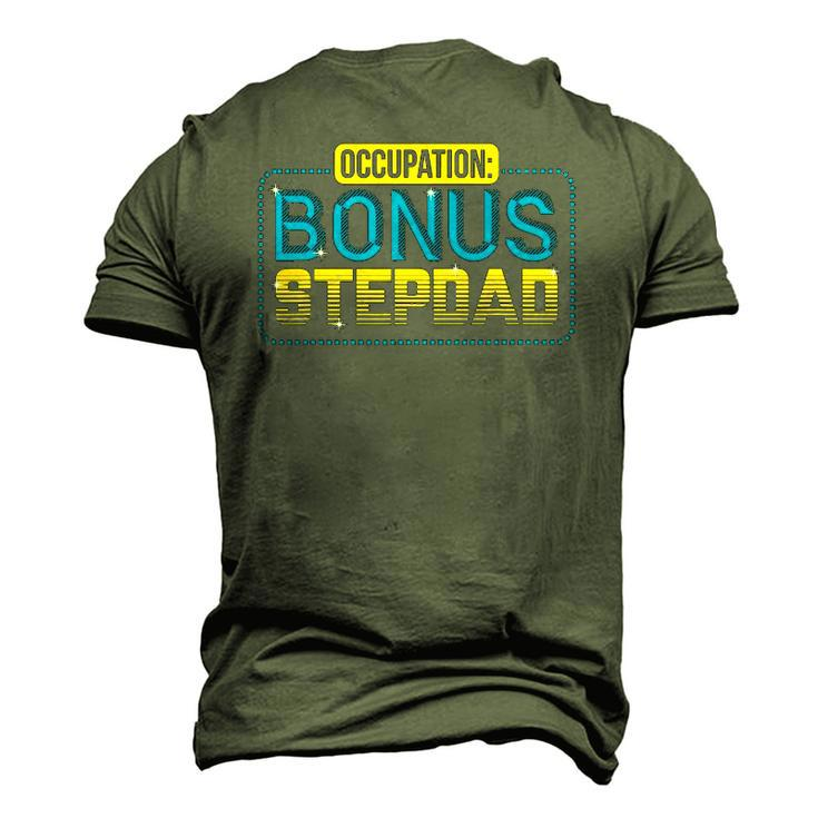 Not A Stepdad But A Bonus Dad Fathers Day Men's 3D T-Shirt Back Print