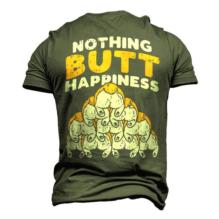 Nothing Butt Happiness Funny Welsh Corgi Dog Pet Lover Gift V2 Men's 3D Print Graphic Crewneck Short Sleeve T-shirt