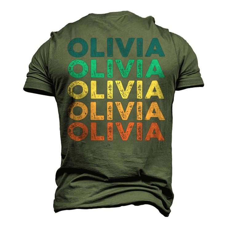 Olivia Name Shirt Olivia Family Name Men's 3D Print Graphic Crewneck Short Sleeve T-shirt