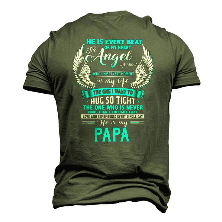 My Papa I Want To Hug So Tight One Who Is Never More Than Men's 3D T-Shirt Back Print