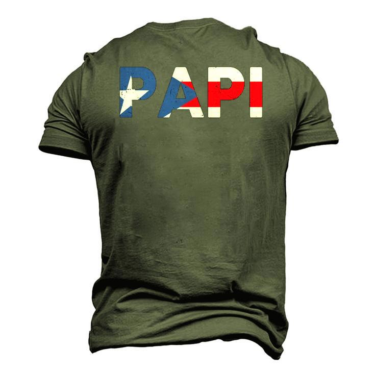 Papi Puerto Rican Dad Mens Puerto Rico Men's 3D T-Shirt Back Print