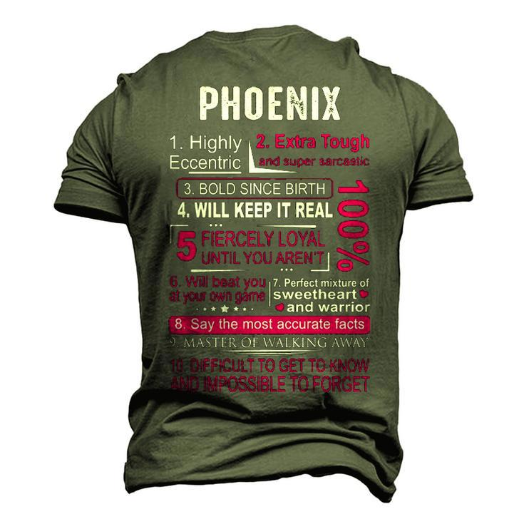 Phoenix Name Phoenix Name Men's 3D T-shirt Back Print