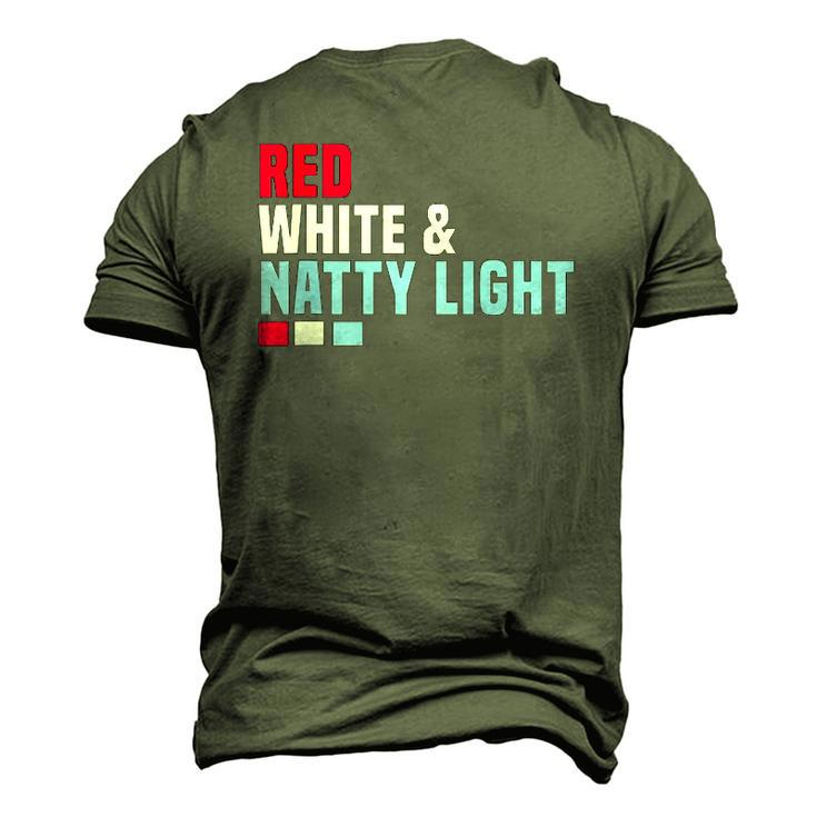 Red White And Natty-Light 4Th Of July Men's 3D T-Shirt Back Print