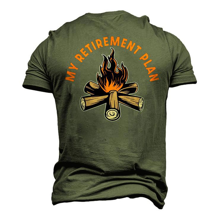 My Retirement Plan Hiking Grandfather Camping Grandkids Men's 3D T-shirt Back Print