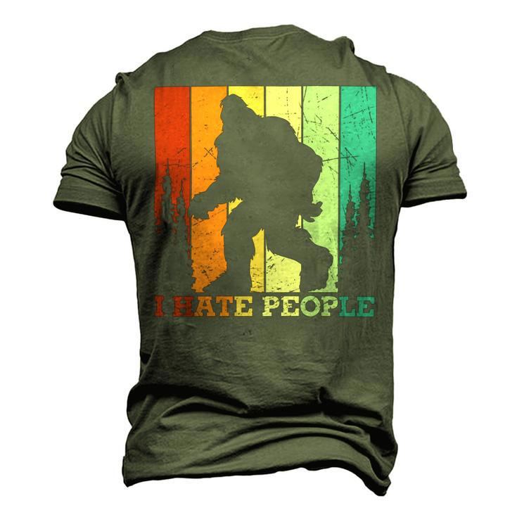 Retro Camping I Hate People Men's 3D Print Graphic Crewneck Short Sleeve T-shirt