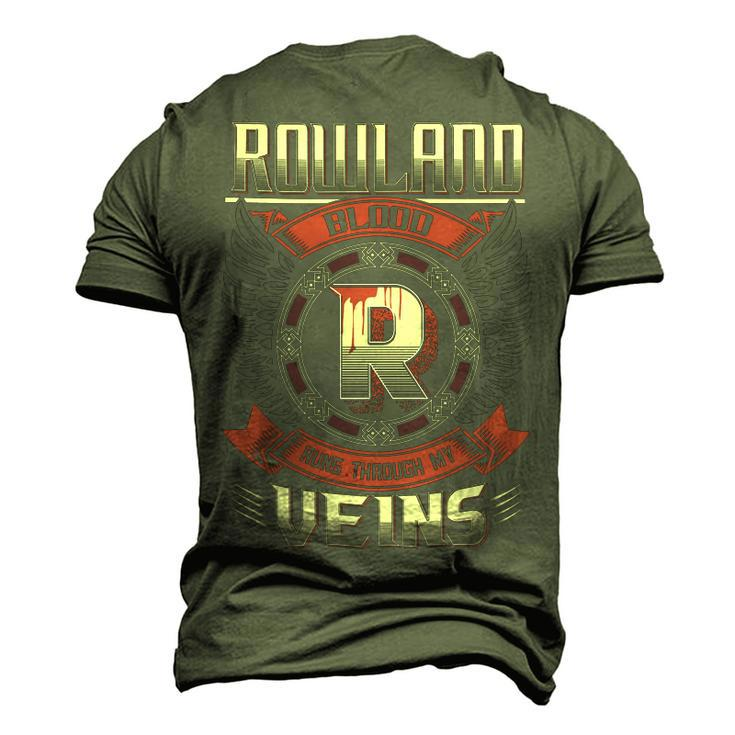 Rowland Blood Run Through My Veins Name V6 Men's 3D T-shirt Back Print