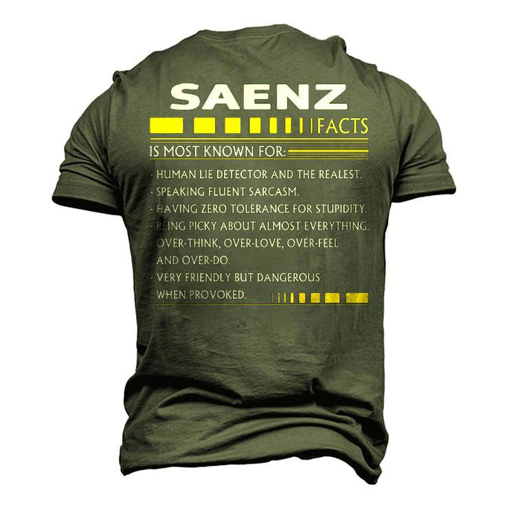 Saenz Name Saenz Facts Men's 3D T-shirt Back Print
