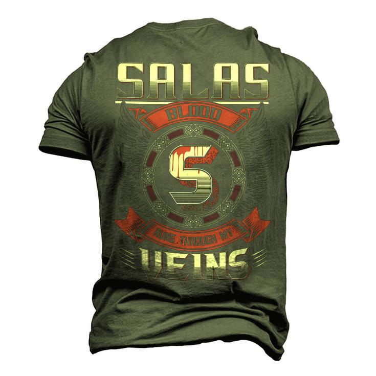 Salas Blood Run Through My Veins Name V3 Men's 3D T-shirt Back Print