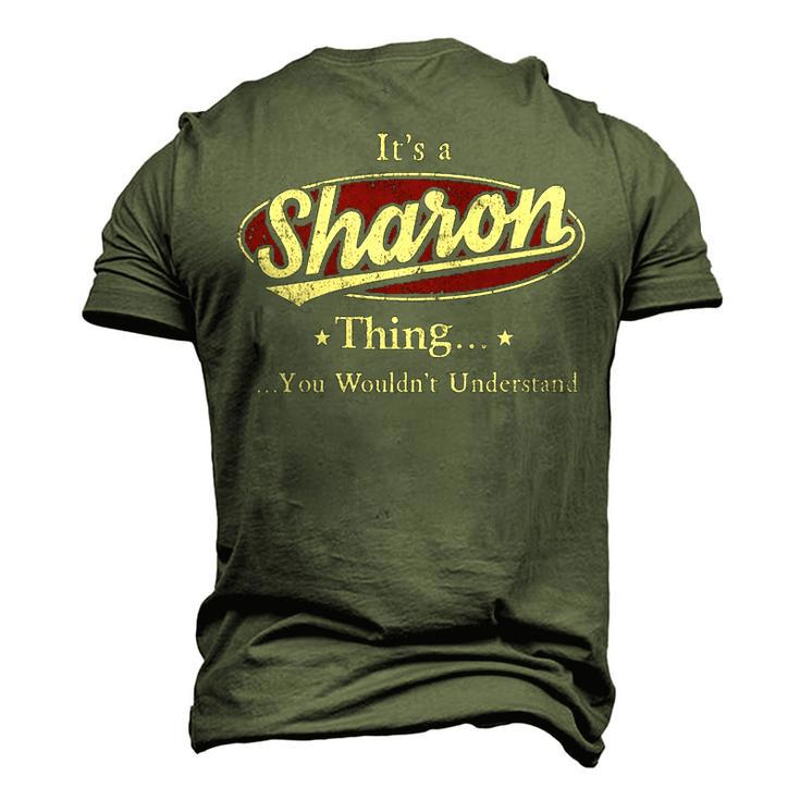 Sharon Shirt Personalized NameShirt Name Print T Shirts Shirts With Name Sharon Men's 3D T-shirt Back Print