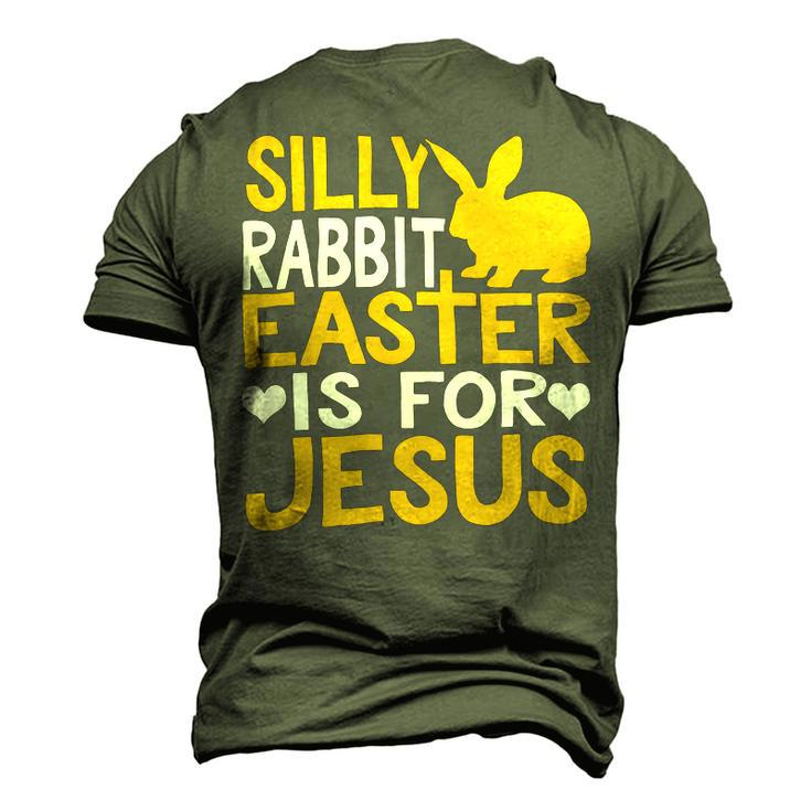 Silly Rabbit Easter Is For Jesus Funny Christian Religious Saying Quote 21M17 Men's 3D Print Graphic Crewneck Short Sleeve T-shirt