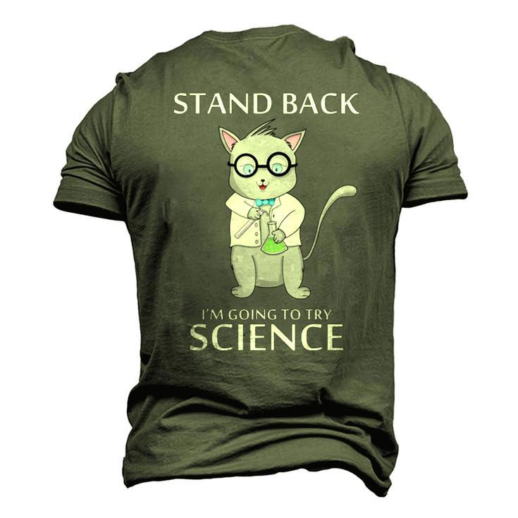Stand Back Im Going To Try Science Men's 3D Print Graphic Crewneck Short Sleeve T-shirt