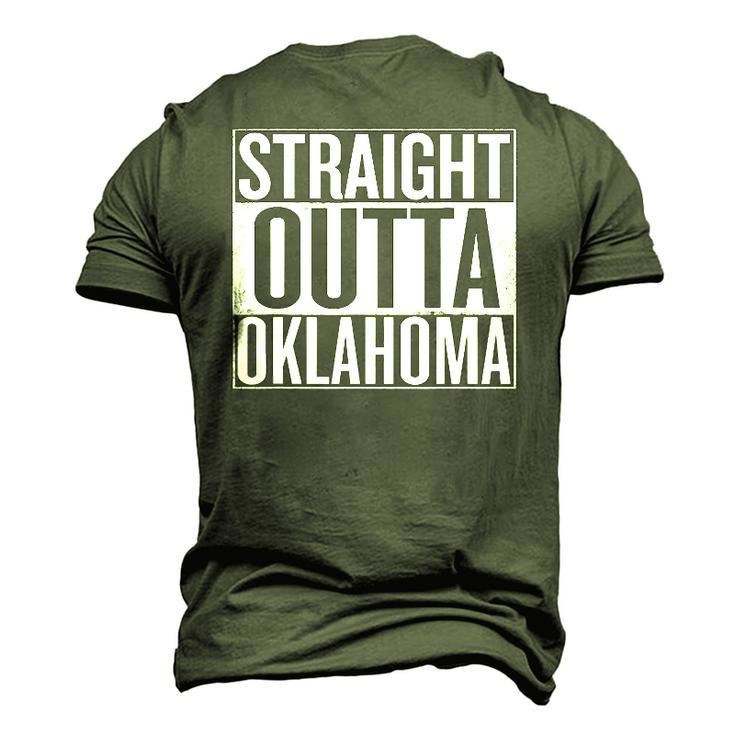 Straight Outta Oklahoma United States Men's 3D T-Shirt Back Print