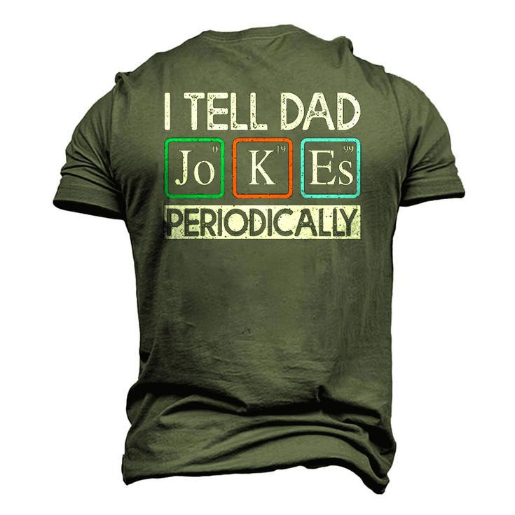 I Tell Dad Jokes Periodically Vintage Fathers Day Men's 3D T-Shirt Back Print