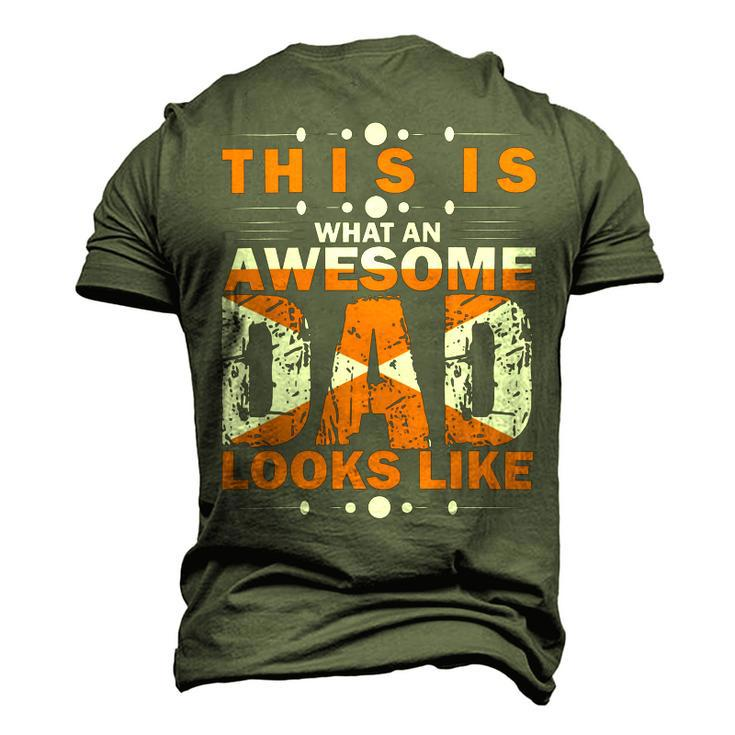 This Is What An Awesome Dad Looks Like Fathers DayShirts Men's 3D Print Graphic Crewneck Short Sleeve T-shirt