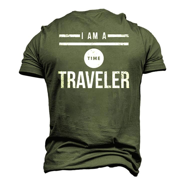 I Am A Time Traveler Men's 3D T-Shirt Back Print