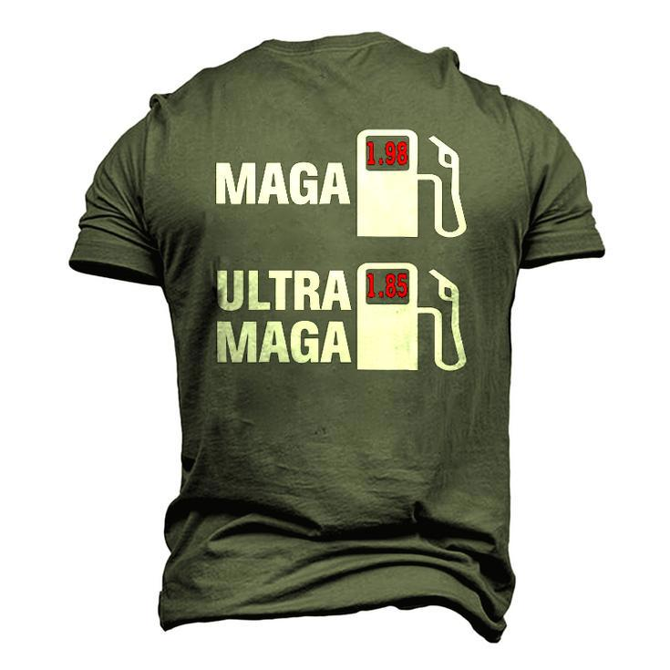 Ultra Maga Maga King Anti Biden Gas Prices Republicans Men's 3D T-Shirt Back Print