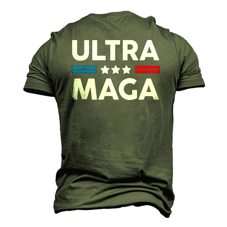 Ultra Maga Patriotic Trump Republicans Conservatives Apparel Men's 3D T-Shirt Back Print