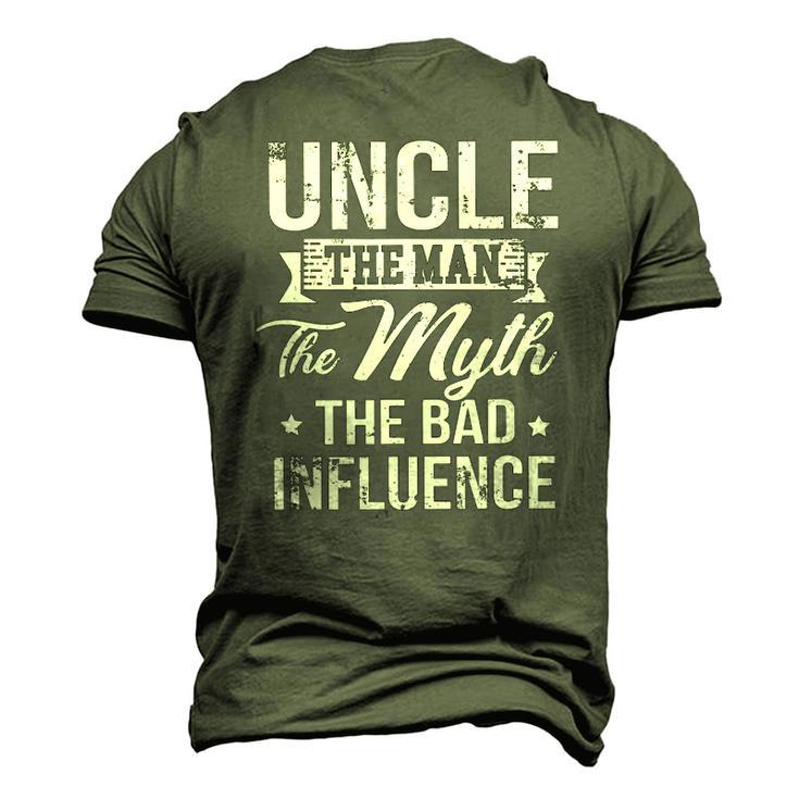 Uncle The Bad Influence Men's 3D T-Shirt Back Print