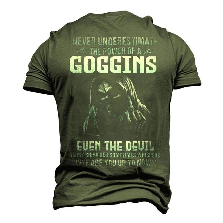 Never Underestimate The Power Of An Goggins Even The Devil V8 Men's 3D T-shirt Back Print