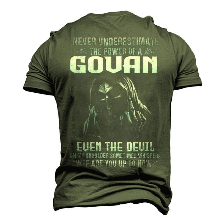 Never Underestimate The Power Of An Govan Even The Devil V8 Men's 3D T-shirt Back Print