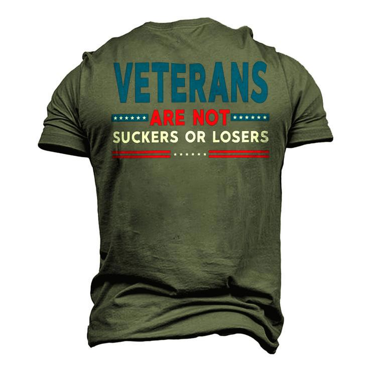 Veteran Veterans Are Not Suckers Or Losers 220 Navy Soldier Army Military Men's 3D Print Graphic Crewneck Short Sleeve T-shirt